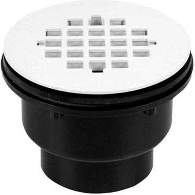 Oatey 42045 2" 2-part PVC Solvent Weld Shower Drain w/ Stainless Steel Strainer - Pkg Qty 12
