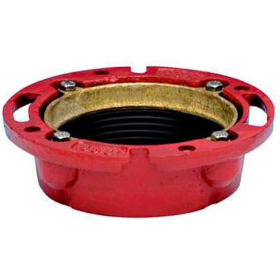 Oatey 42255 4" 165 CI Cast Iron Flange - Pkg Qty 6