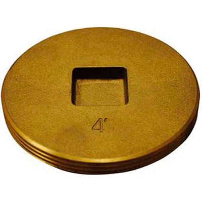Oatey 42744 Brass Cleanout Plug 3-1/2