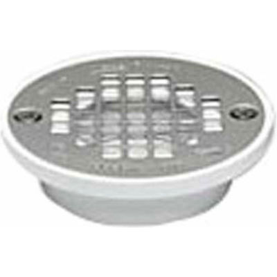 Oatey 43580 2" Or 3" ABS Short General Purpose Drain with 4" Stainless Steel Screw-Tite Strainer - Pkg Qty 12