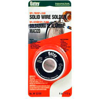 Oatey 50490 50/50 Wire Solder .125" Gauge, 1/2 lb - Pkg Qty 12