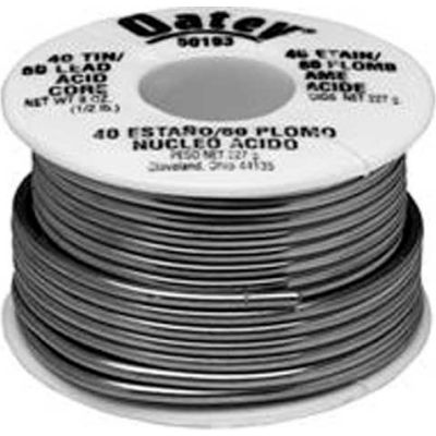 Oatey 53176 95/5 Acid Core Wire Solder .081" Gauge, 1/4 lb - Pkg Qty 12