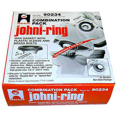 Hercules 90214 3" or 4" Johni-Rings - Regular Flat Ring, Combo Pack - Pkg Qty 48