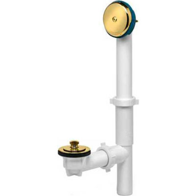 Dearborn Brass A8227 Plastic Tubular Uni-Lift Bath Waste Full Kit Black Uni-Lift Stopper Chr Finish - Pkg Qty 10