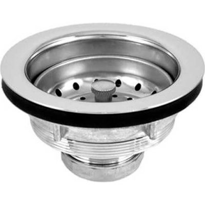 Oatey DB711BN Spin-N-Lock Sink Basket Strainer Chr. Plated Body, SS Screw-In Basket, Brass Nuts - Pkg Qty 24