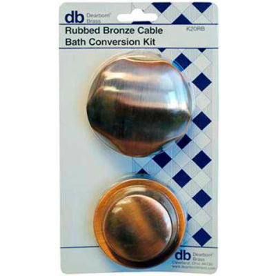 Dearborn Brass K20BN Plastic Tubular And Sch. 40 Cable Bath Waste Conversion Kit Nickel Finish Trim - Pkg Qty 2