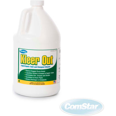 Comstar Kleer-Out™ Septic Tank & Cesspool Cleaner, Gallon Bottle, 4 Bottles - 30-245 - Pkg Qty 4