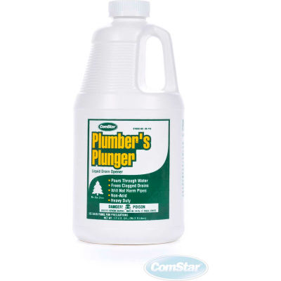 Plumbers Plunger™ Plumbers Plunger™ Liquid Drain Opener, 1/2 Gallon, 6 Bt - 30-710 - Pkg Qty 6