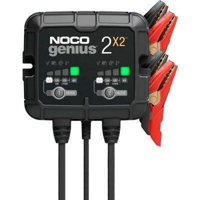 2 bank battery charger