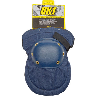 OccuNomix Value Contoured Hard Cap Knee Pads 1 Pair, Blue