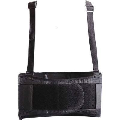 Occunomix 611-065 Classic MUSTANG Back Support w/ Suspenders Black, XL