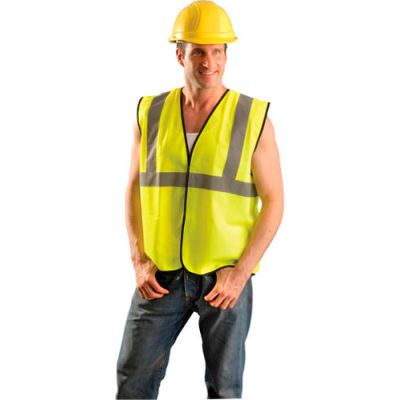 OccuNomix Class 2 Solid Vest Hi-Vis Orange L/XL, ECO-G-OL/XL