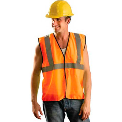 OccuNomix Value Mesh Standard Vest, Class 2, Hi-Vis Orange, 2/3 XL, ECO-GC-O2/3X