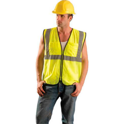 OccuNomix Value Mesh Surveyor Vest, Class 2, Hi-Vis Orange, 2/3 XL, ECO-GCS-O2/3X