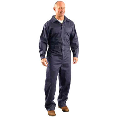 OccuNomix Value Flame Resistant Coverall Navy, 4XL, G906NB-4X