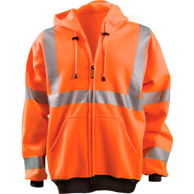 Protective Clothing | Hi-Visibility Shirts | OccuNomix Full Zip Hoodie ...