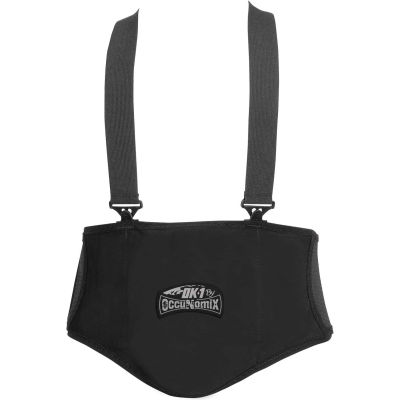 OccuNomix Premium Lumbar Back Support Suspender Black, 3XL, OK-1000S-BLK-3X