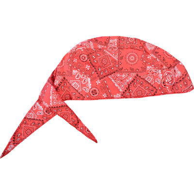OccuNomix Deluxe Tie Hat With Elastic Rear Band Cowboy Red, 12 Pack, TN6-CRD - Pkg Qty 12