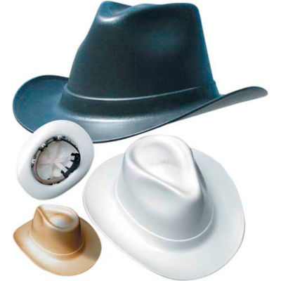 OccuNomix Vulcan Cowboy Hard Hat with Ratchet Suspension Black, VCB200-06