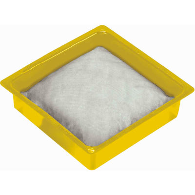 Oil-Dri® Universal Drip Pan & Pillows, 10" x 10", 12 Gal. Capacity, 24 Pillows/12 Drip Pans