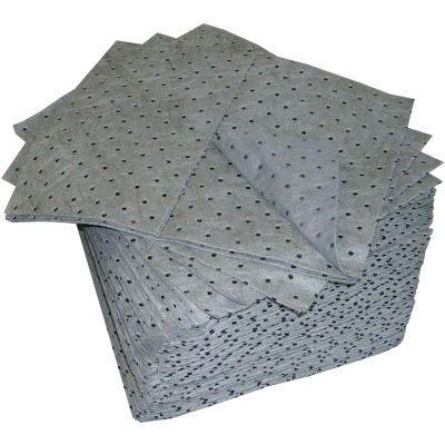 Oil-Dri® Universal Mid-Weight Perforated Pads, 15" x 19", 100/Box