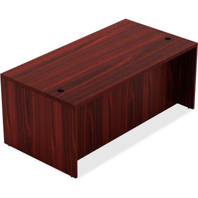 Lorell® Wood Desk - 70.9" x 35.4" x 30" Desk - Mahogany - Chateau Series