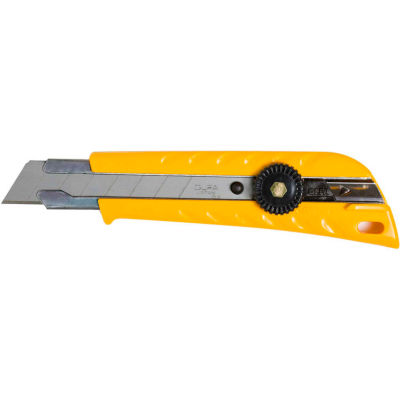 OLFA® L-1 Pistol Grip Ratchet-Lock Utility Knife - Yellow