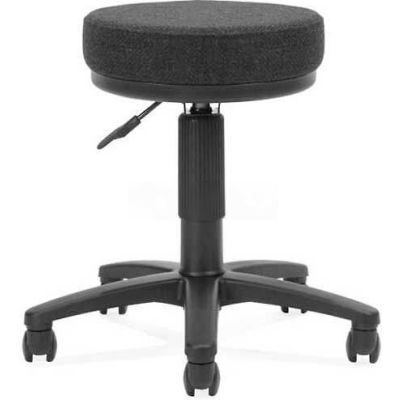 OFM Utili-Stool, Fabric, Black