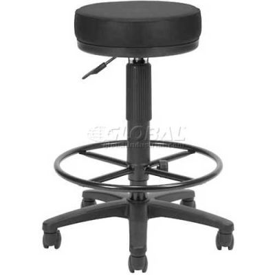 OFM Utili-Stool with Drafting Kit, Anti-Mircobial/Anti-Baterial Vinyl, Black
