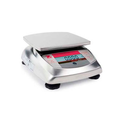 Ohaus V31XW3 AM Compact Bench/Food Washdown Digital Scale 6.615lb x 0.005lb 5-13/16" x 6-3/16"