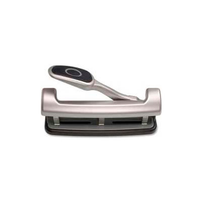 Officemate® EZ Level 2 - 3 Hole Punch, 25 Sheet Capacity, Silver