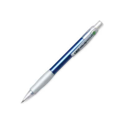 Bic® Velocity Mechanical Pencil, Refillable, Rubber Grip, 0.7mm, Blue Barrel, Dozen
