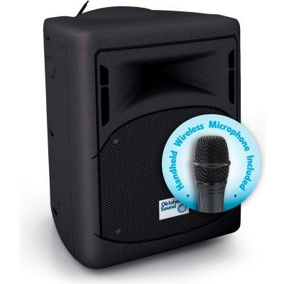 Pro Audio Public Address System with Wireless Mic, 40-Watt, 11"W X 11"D X 17"H