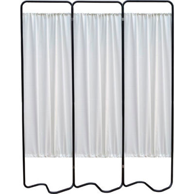 Omnimed® Privacy Screen, Beamatic™ Screen Frame, 3 Sections, Black