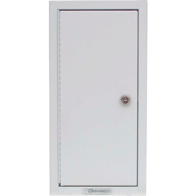 Omnimed® 182180 Segmented Narcotics Cabinet I-IV - 4 Compartments, 17-3/4"H x 9"W x 4-1/2"D