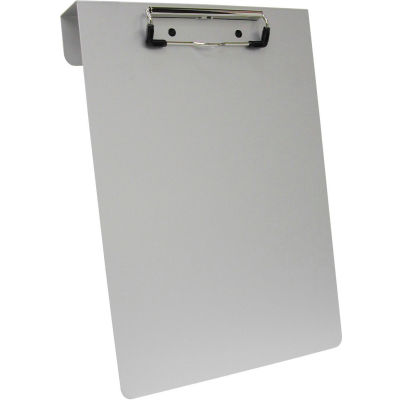 Omnimed® Aluminum Overbed Clipboard, 9"W x 13-7/8"H, Anodized Aluminum