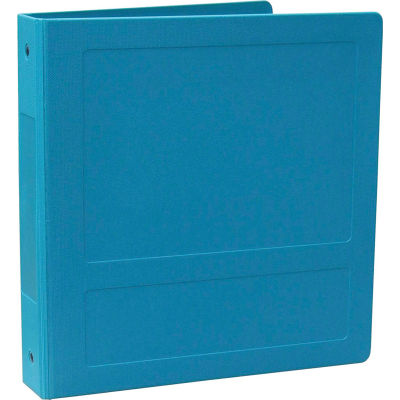 Omnimed® 2" Molded Ring Binder, 3-Ring, Side Open, Holds 375 Sheets, Aqua