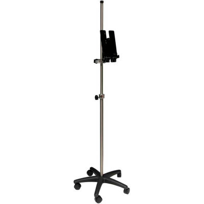 Omnimed® Mobile Tablet Stand, 22" Diameter Base, Adjustable Height Up to 7 ft.