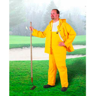 Onguard Sitex Yellow 2 Piece Suit W/Elastic Waist Pants, PVC, 3XL