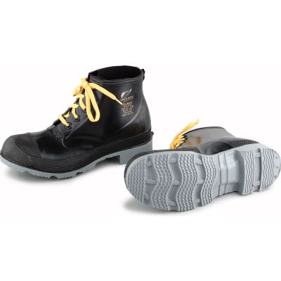 Onguard Men's Boot, 6" Polyblend Black Steel Toe W/Cleated Outsole, PVC, Size 11