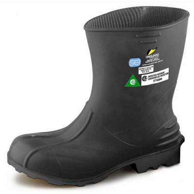 Onguard Men's Boot, 11" Hazmax EZ-Fit Green/Yellow, Steel Toe/Mid-sole, PVC, Size Small