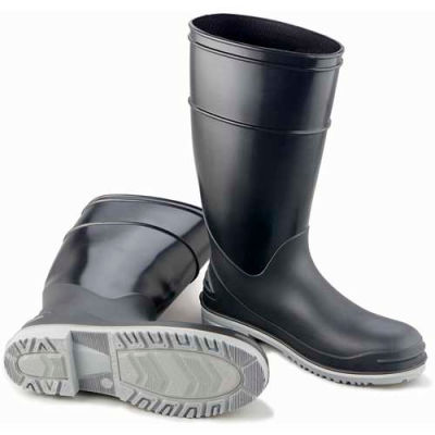 Onguard Men's Boot, 16" Goliath Black Plain Toe W/Power Lug Outsole, PVC, Size 6