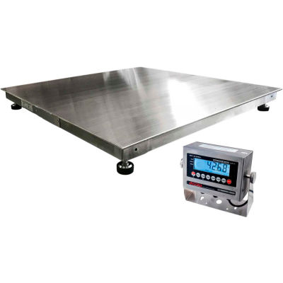 Optima 916 Series Stainless Steel NTEP 48" x 48" Heavy Duty Pallet Digital Scale 5,000lb x 1lb