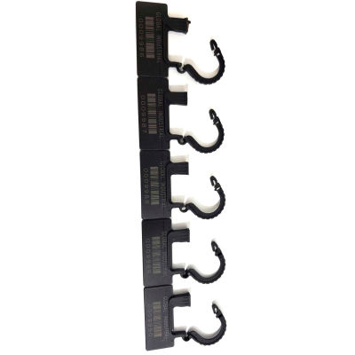 Global Industrial One Piece Padlock Seal, Black, 100/Pack