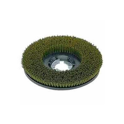 Bissell Commercial 17" Nylon Grit Brush, Green/Gray