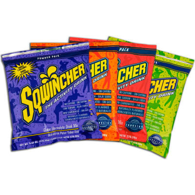 Sqwincher Instant Powder Mix - Assorted, 9.53 oz., 80/Carton