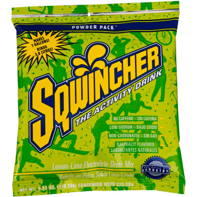 Sqwincher Instant Powder Mix - Lemon-Lime, 9.53 oz., 80/Carton