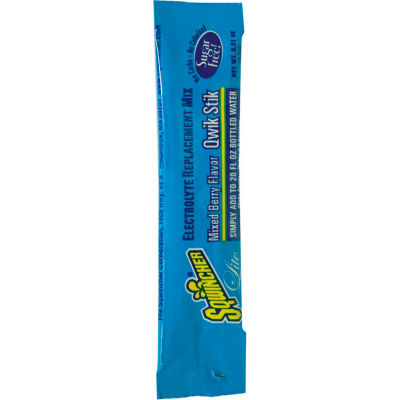 Sqwincher Zero Qwik Stik Sugar Free, Mixed Berry, 0.11 oz., 500/Carton