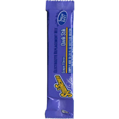 Sqwincher Zero Qwik Stik Sugar Free, Grape, 0.11 oz., 500/Carton