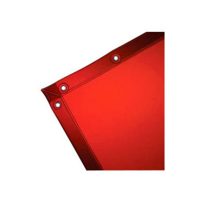 See-Thru Welding Curtain - 6 Ft. x 8 Ft. - Vinyl - Spectra Orange